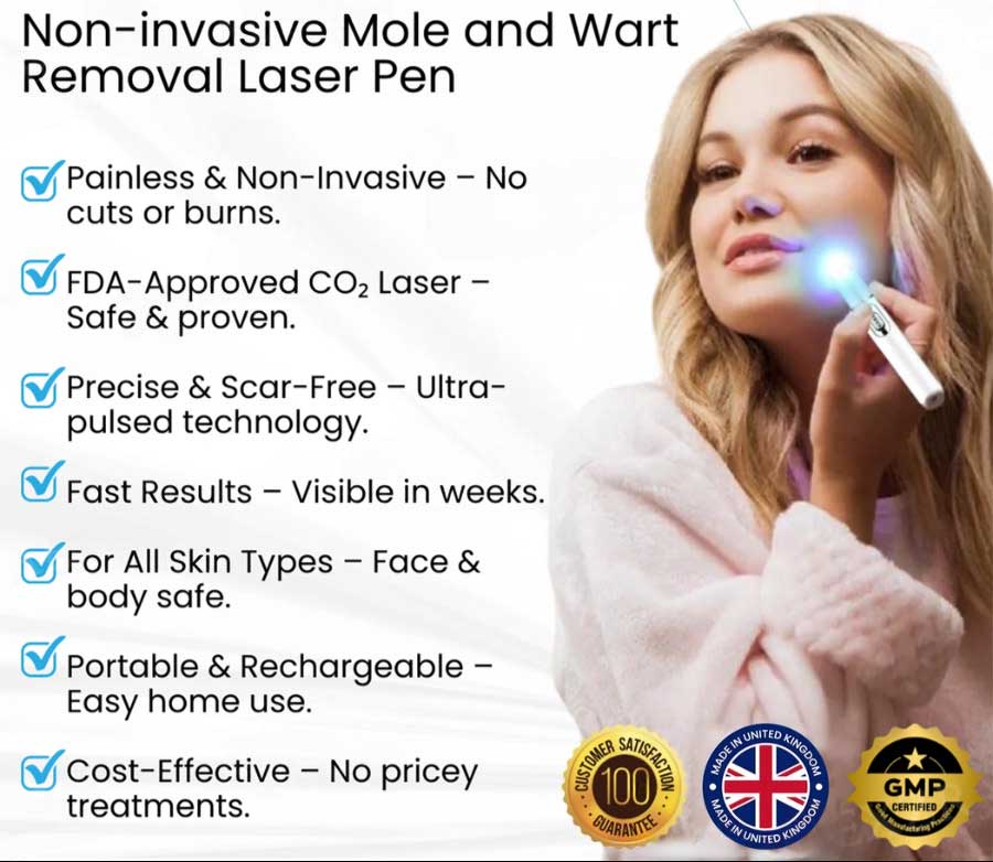 Lovilds® Non-Invasive Mole and Wart Removal Laser Pen 6 Lovilds® Non-Invasive Mole and Wart Removal Laser Pen