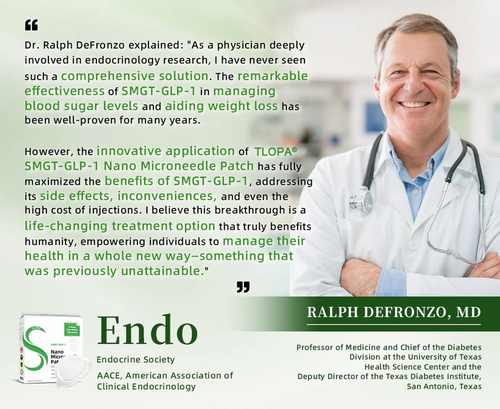TLOPA® SMGT-GLP-1 Nano Microneedle Patch 7 TLOPA® SMGT-GLP-1 Nano Microneedle Patch
