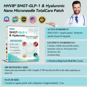 HHVB® SMGT-GLP-1 & Hyaluronic Nano Microneedle TotalCare Patch 13 HHVB® SMGT-GLP-1 & Hyaluronic Nano Microneedle TotalCare Patch