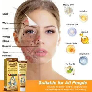 HZA7-Day Rapid Skin Repair Cream UK Dermatologist Approved