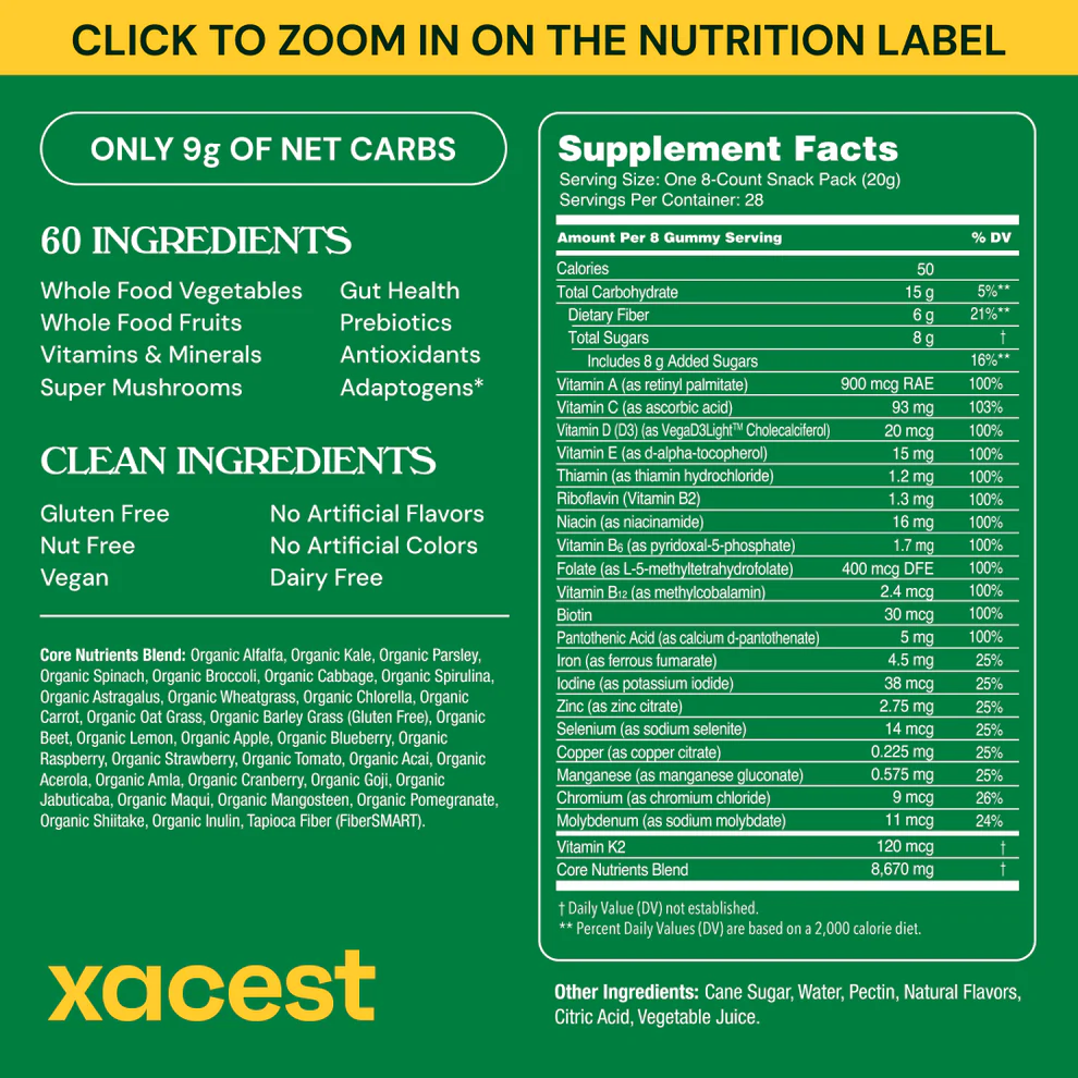 Xacest Daily Nutrition 7 Xacest Daily Nutrition