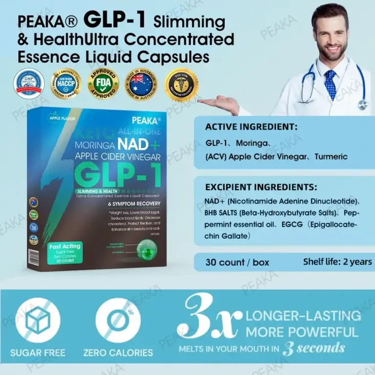 PEAKA® GLP-1 Slimming & Health Ultra Concentrated Essence Liquid Pearls 14 PEAKA® GLP-1 Slimming & Health Ultra Concentrated Essence Liquid Pearls