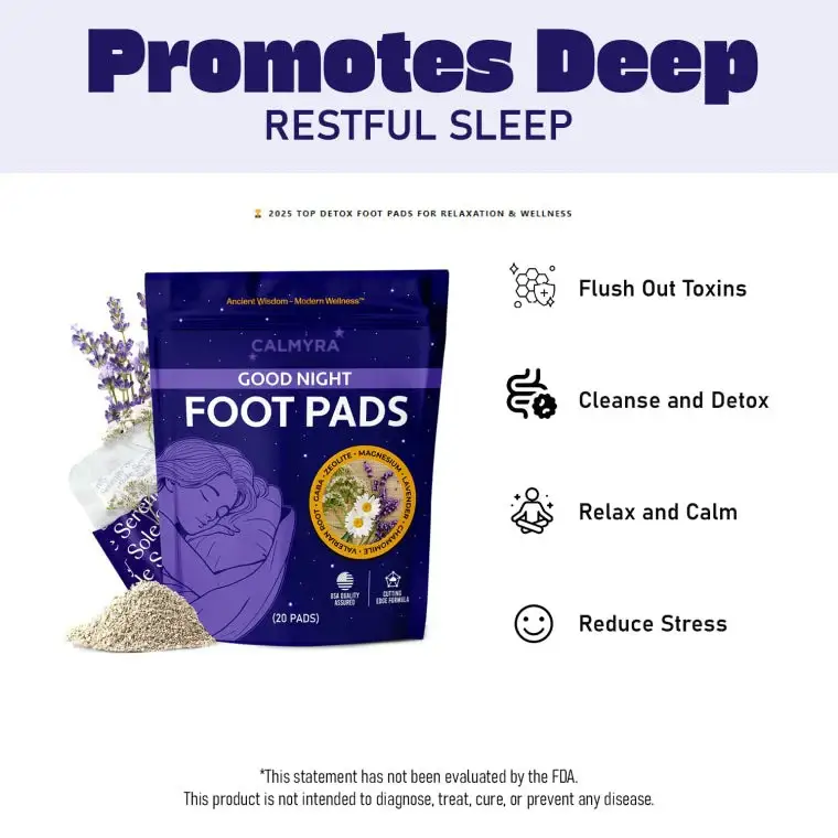 Good Night Sleep Detox Foot Pads With Magnesium Glycinate 9 Good Night Sleep Detox Foot Pads With Magnesium Glycinate