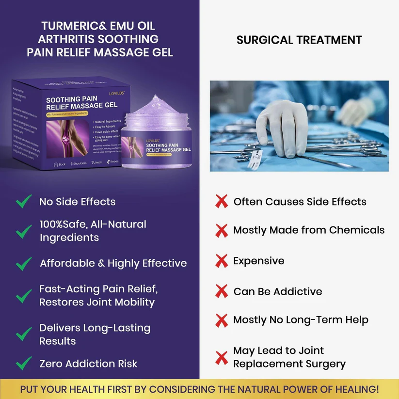 LOVILDS™ Turmeric & Emu Oil Arthritis Soothing Pain Relief Massage Gel 4 LOVILDS™ Turmeric & Emu Oil Arthritis Soothing Pain Relief Massage Gel