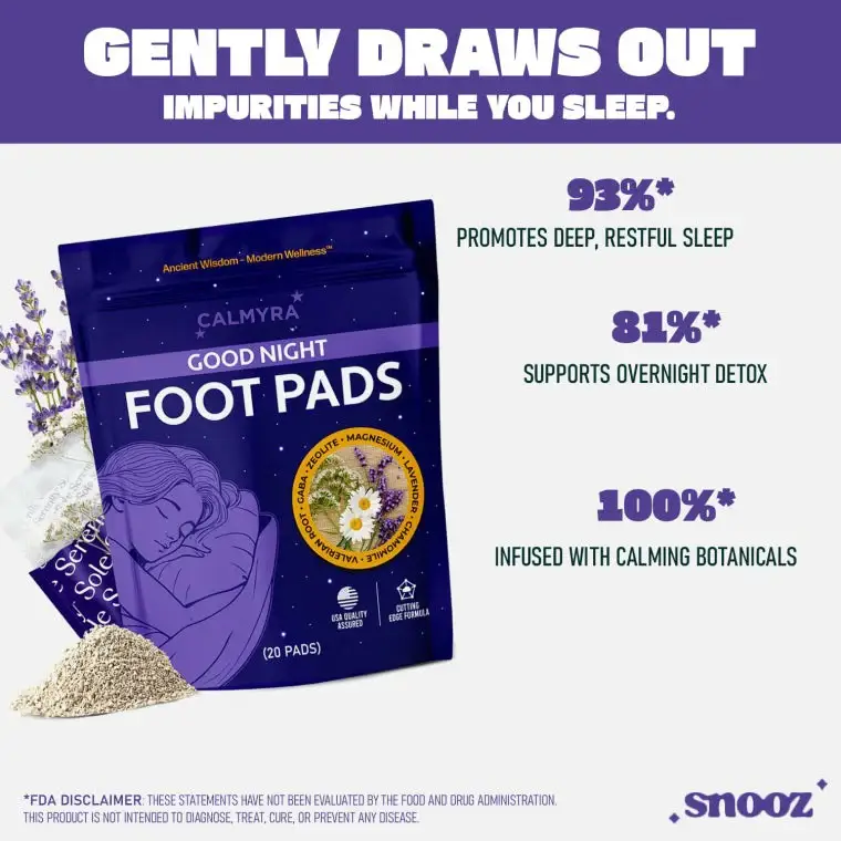 Good Night Sleep Detox Foot Pads With Magnesium Glycinate 8 Good Night Sleep Detox Foot Pads With Magnesium Glycinate