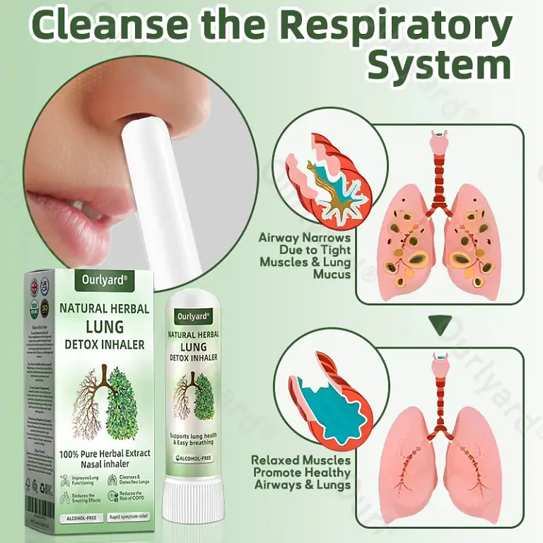 Ourlyard® Natural Herbal Lung Detox Inhaler 6 Ourlyard® Natural Herbal Lung Detox Inhaler