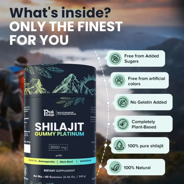 SHILAJIT GUMMY PLATINUM 10 SHILAJIT GUMMY PLATINUM