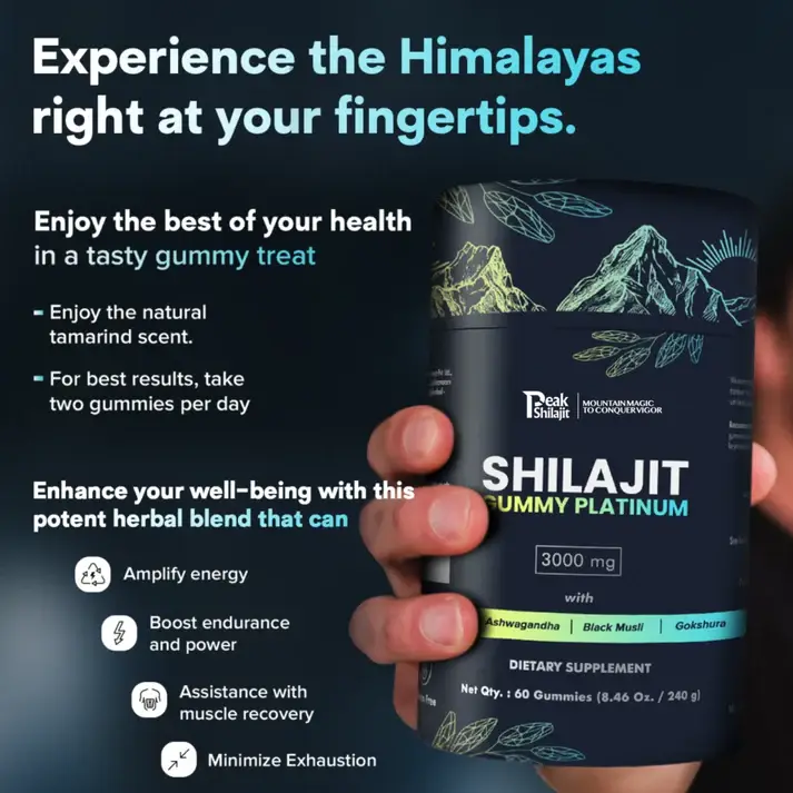 SHILAJIT GUMMY PLATINUM 6 SHILAJIT GUMMY PLATINUM
