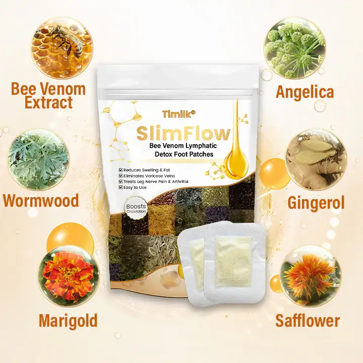 Timilk® SlimFlow Bee Venom Lymphatic Detox Foot Patches 4 Timilk® SlimFlow Bee Venom Lymphatic Detox Foot Patches