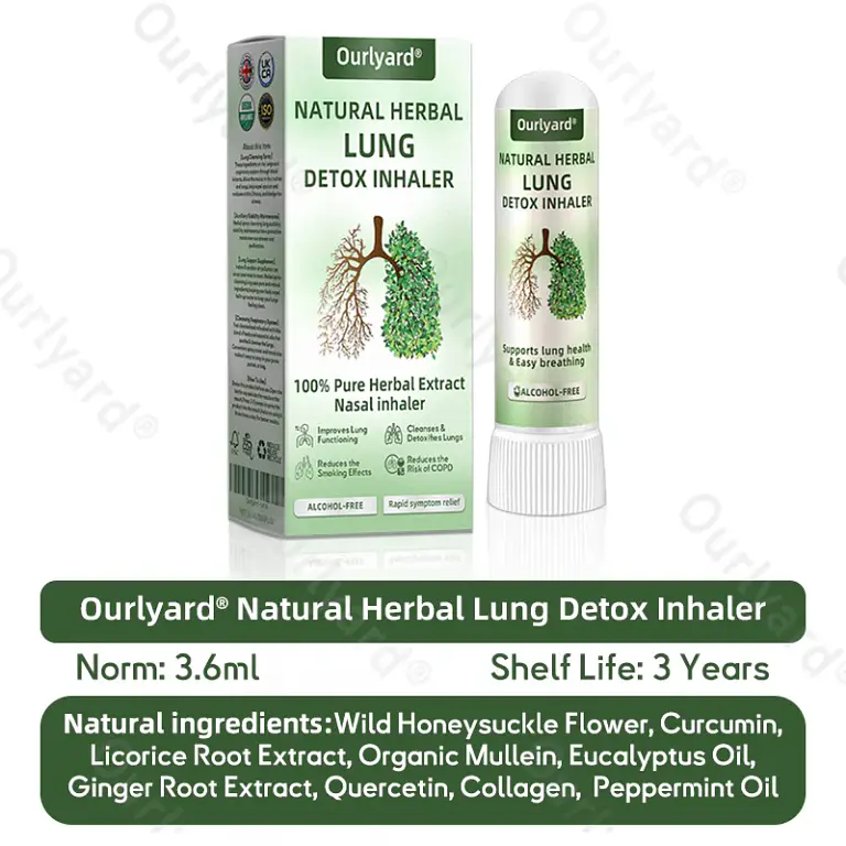 Ourlyard® Natural Herbal Lung Detox Inhaler 3 Ourlyard® Natural Herbal Lung Detox Inhaler