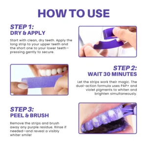 Fivfivgo® Purple Whitening Teeth Strips 14 Fivfivgo® Purple Whitening Teeth Strips