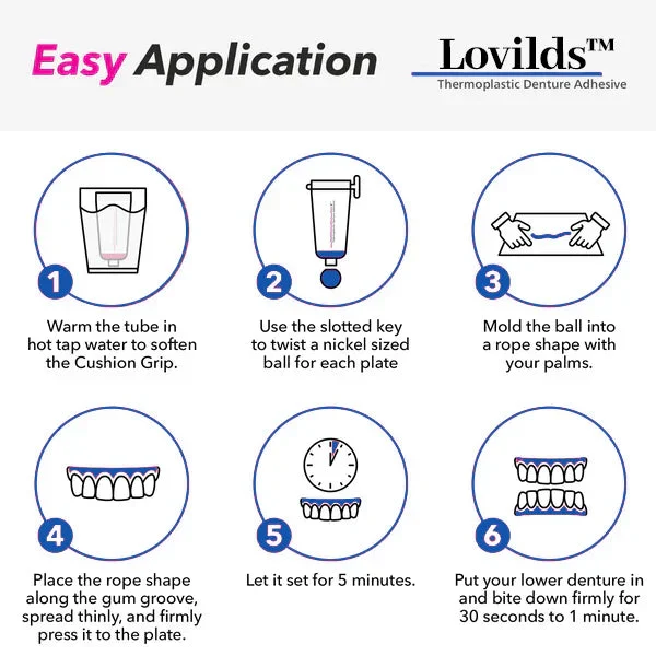 Lovilds™ Thermoplastic Denture Adhesive 5 Lovilds™ Thermoplastic Denture Adhesive