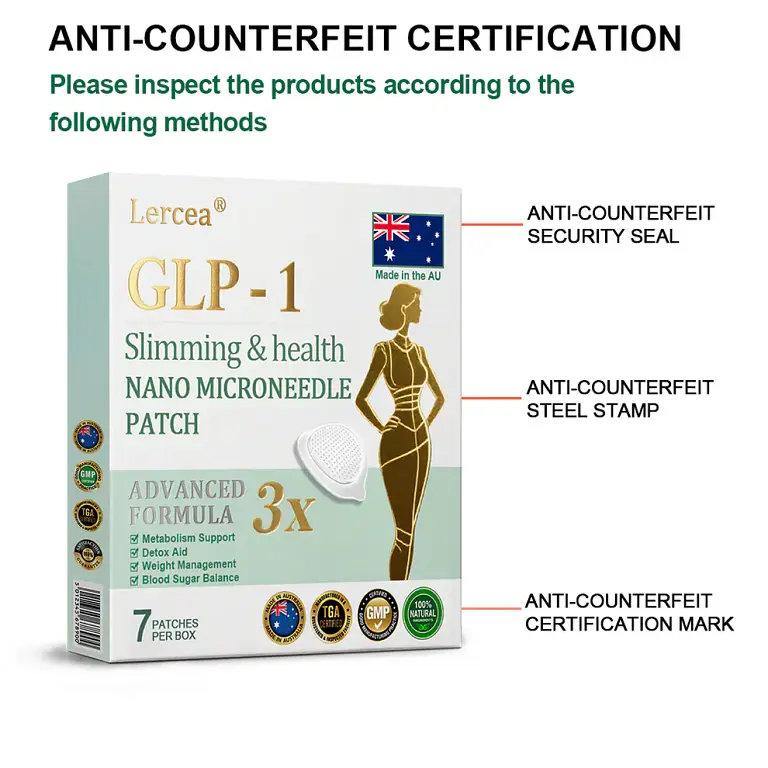 Lercea® NIDDK-Tirzepatide Slimming & Health Nano Microneedle Patch 8 Lercea® NIDDK-Tirzepatide Slimming & Health Nano Microneedle Patch