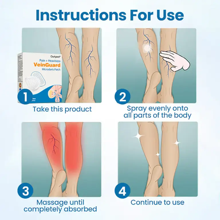 Ourlyard® VeinGuard Pain & Heaviness Microdarts Patch 9 Ourlyard® VeinGuard Pain & Heaviness Microdarts Patch