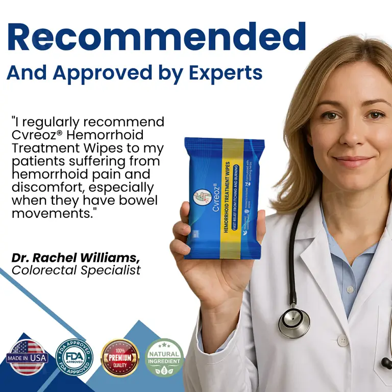 Cvreoz® Hemorrhoid Treatment Wipes 5 Cvreoz® Hemorrhoid Treatment Wipes