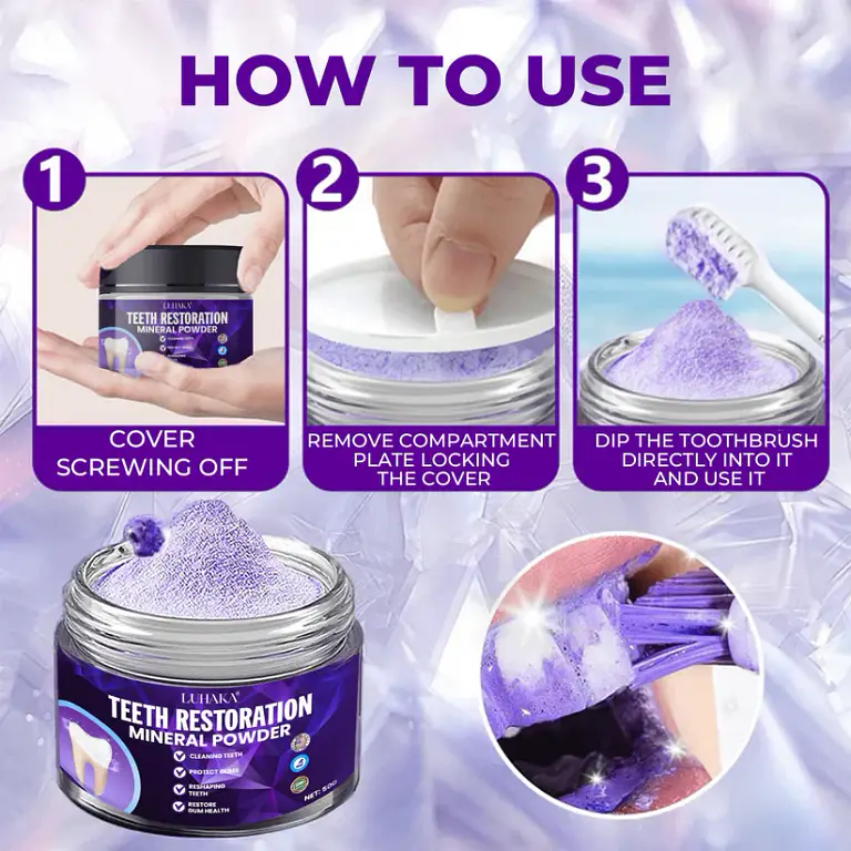 LUHAKA® Dental Repair Mineral Powder 4 LUHAKA® Dental Repair Mineral Powder