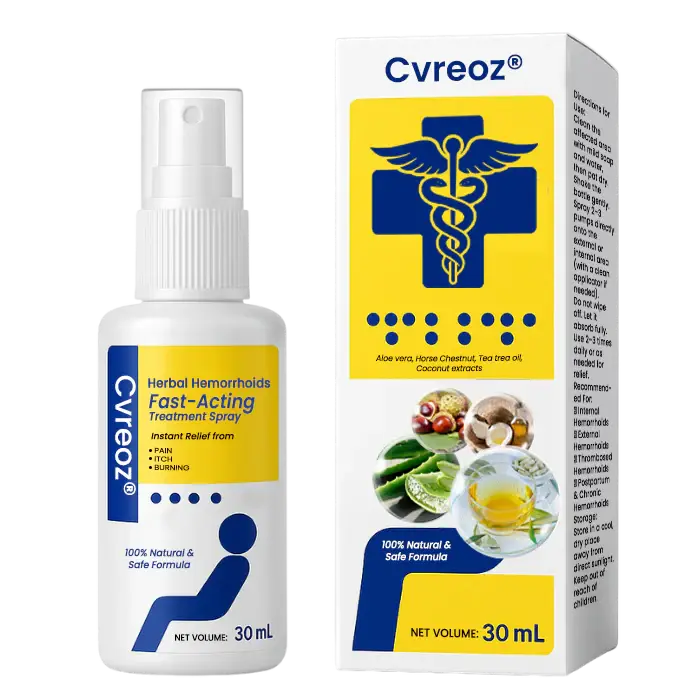 Cvreoz® Herbal Hemorrhoids Fast-Acting Treatment Spray 3 Cvreoz® Herbal Hemorrhoids Fast-Acting Treatment Spray