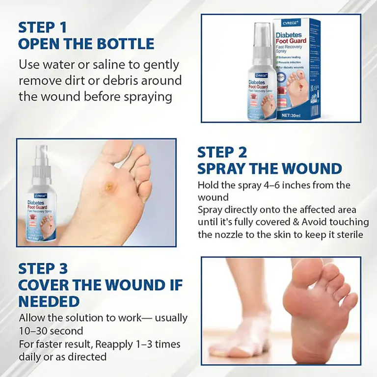 CVREOZ® Diabetes Foot Guard Fast Recovery Spray 4 CVREOZ® Diabetes Foot Guard Fast Recovery Spray
