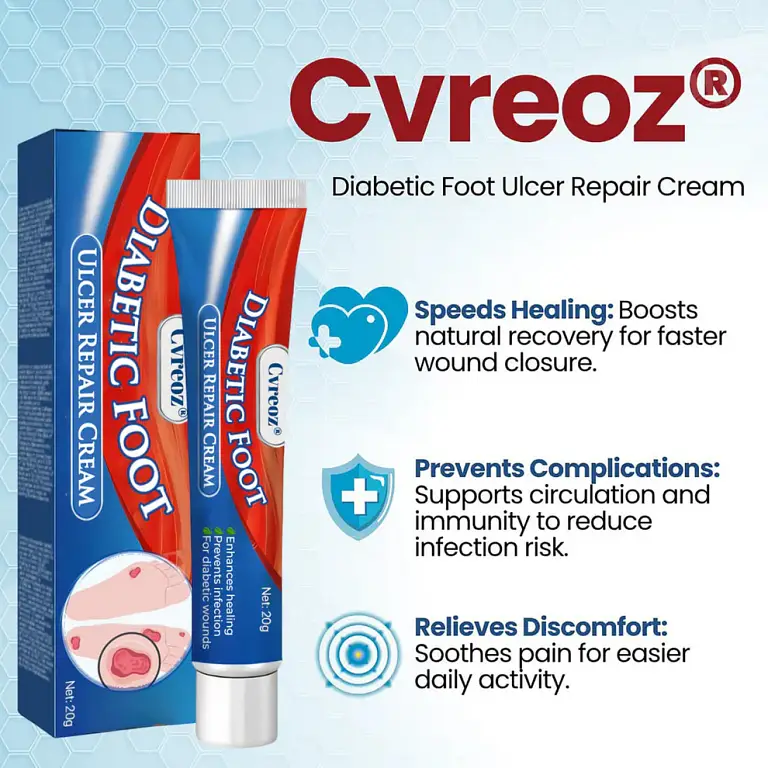 Cvreoz® Diabetic Foot Ulcer Repair Cream 5 Cvreoz® Diabetic Foot Ulcer Repair Cream