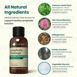 Lyyeto® Lymphatic Drainage with Liquid Herbal Extract