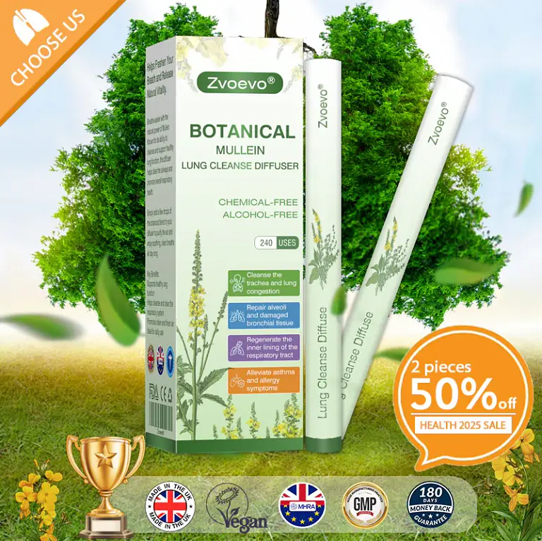 Zvoevo® Botanical Mullein Lung Cleanse Diffuser 1 Zvoevo® Botanical Mullein Lung Cleanse Diffuser