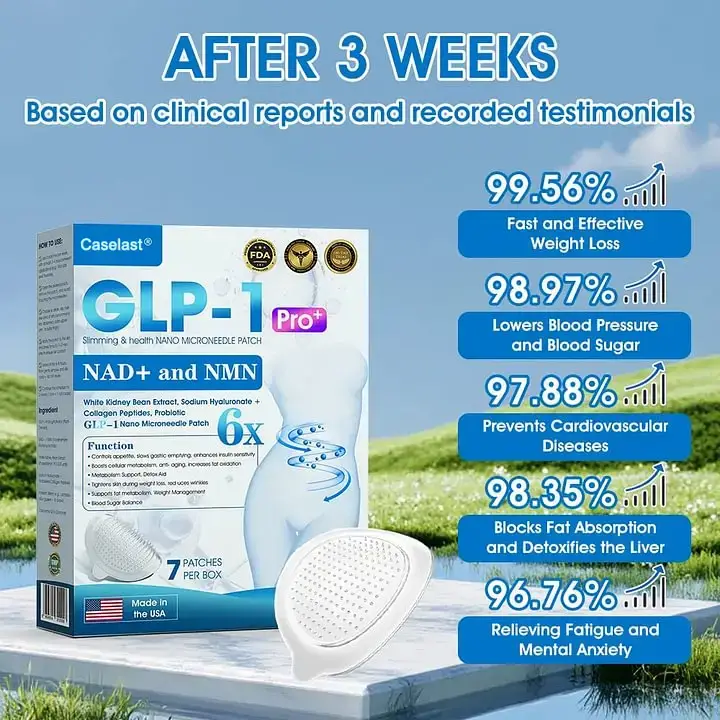 Caselast® GLP-1 & NAD+ Slimming & health NANO MICRONEEDLE PATCH 2 Caselast® GLP-1 & NAD+ Slimming & health NANO MICRONEEDLE PATCH