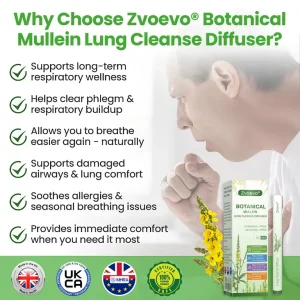 Zvoevo® Botanical Mullein Lung Cleanse Diffuser 10 Zvoevo® Botanical Mullein Lung Cleanse Diffuser