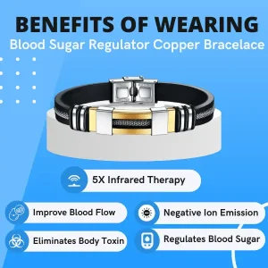 CZTICLE® Blood Sugar Regulator Copper Bracelace 7 CZTICLE® Blood Sugar Regulator Copper Bracelace