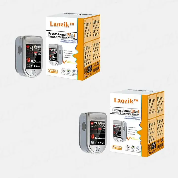 Laozik™ Professional 3-in-1 Blood Glucose & Body Health Monitor 3 Laozik™ Professional 3-in-1 Blood Glucose & Body Health Monitor