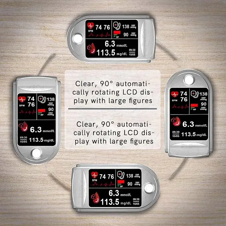 Laozik™ Professional 3-in-1 Blood Glucose & Body Health Monitor 2 Laozik™ Professional 3-in-1 Blood Glucose & Body Health Monitor