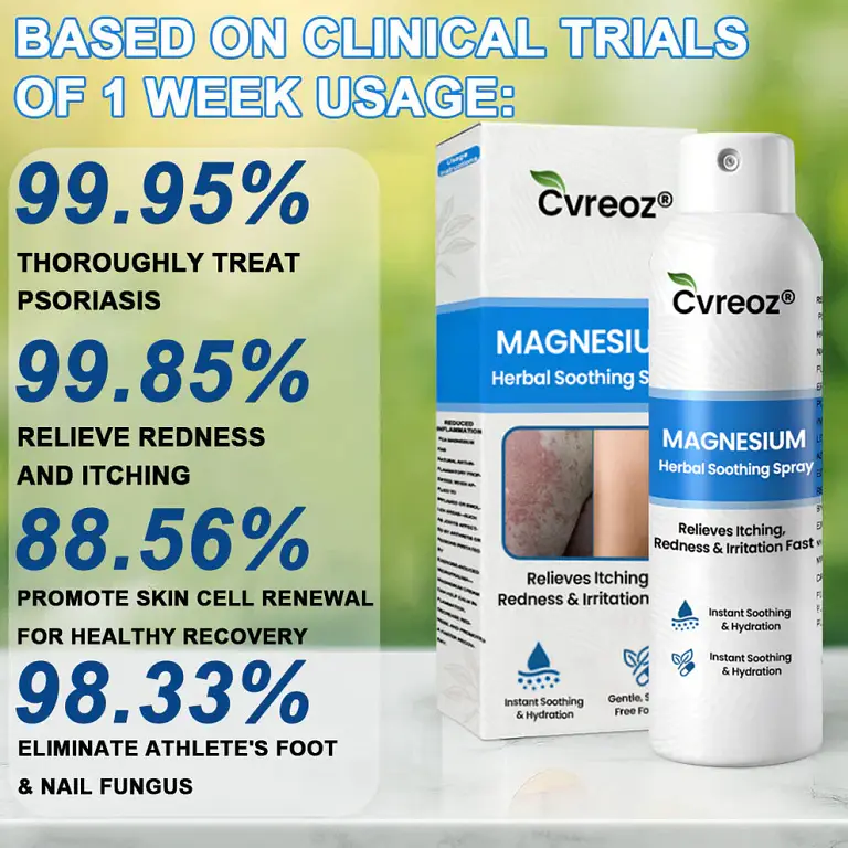 Cvreoz® Magnesium Herbal Psoriasis Spray 3 Cvreoz® Magnesium Herbal Psoriasis Spray