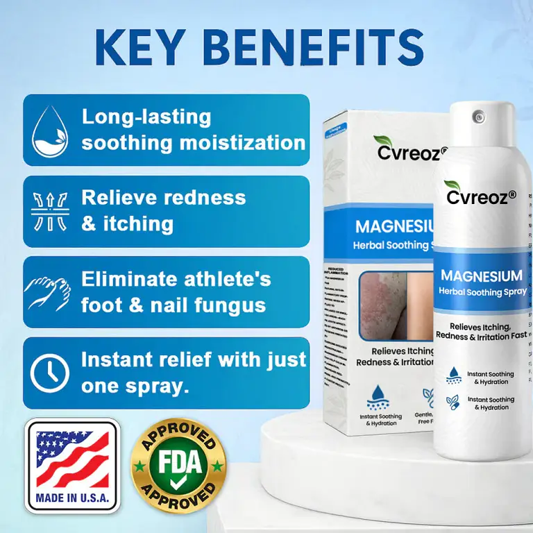 Cvreoz® Magnesium Herbal Psoriasis Spray 2 Cvreoz® Magnesium Herbal Psoriasis Spray