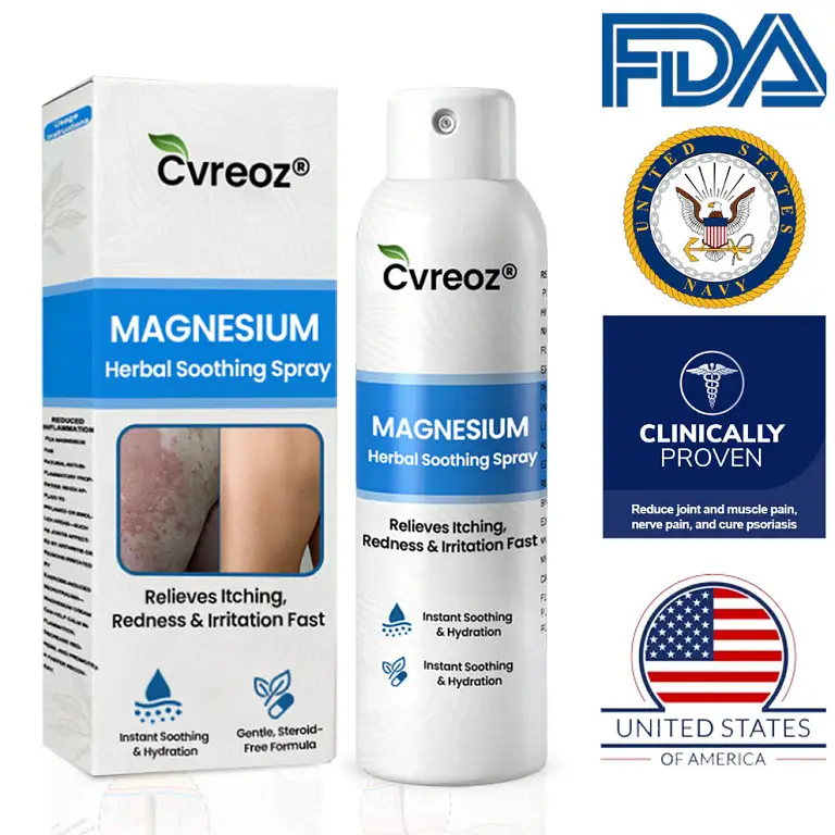 Cvreoz® Magnesium Herbal Psoriasis Spray 1 Cvreoz® Magnesium Herbal Psoriasis Spray