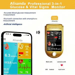 Alisanda™ 3-in-1 Health Monitor Painless Testing 7 Alisanda™ 3-in-1 Health Monitor Painless Testing